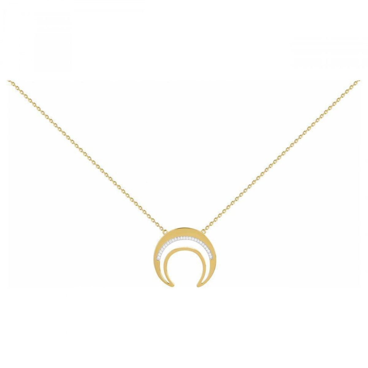 Collier  Plaqué Or Oxyde de Zirconium