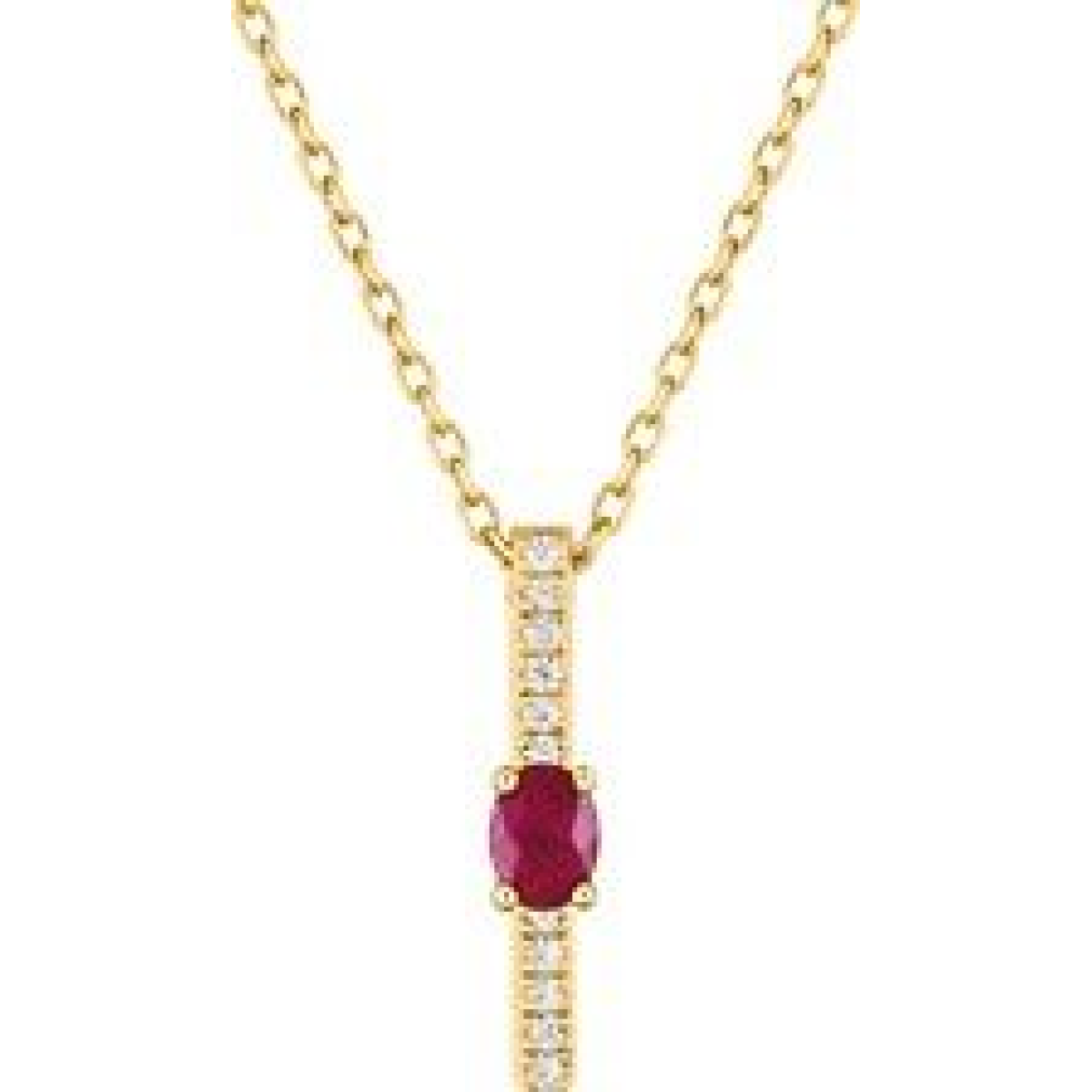 Collier  Or 375/1000 Rubis