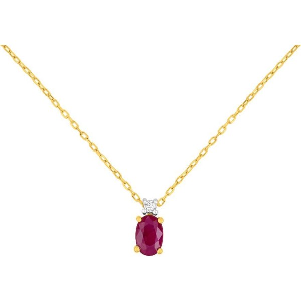 Collier  Or 375/1000 Rubis