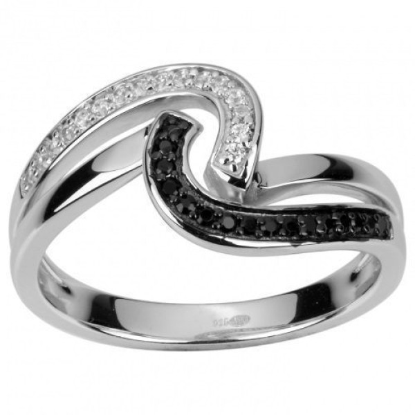 Bague  Argent 925/1000 Oxyde de Zirconium