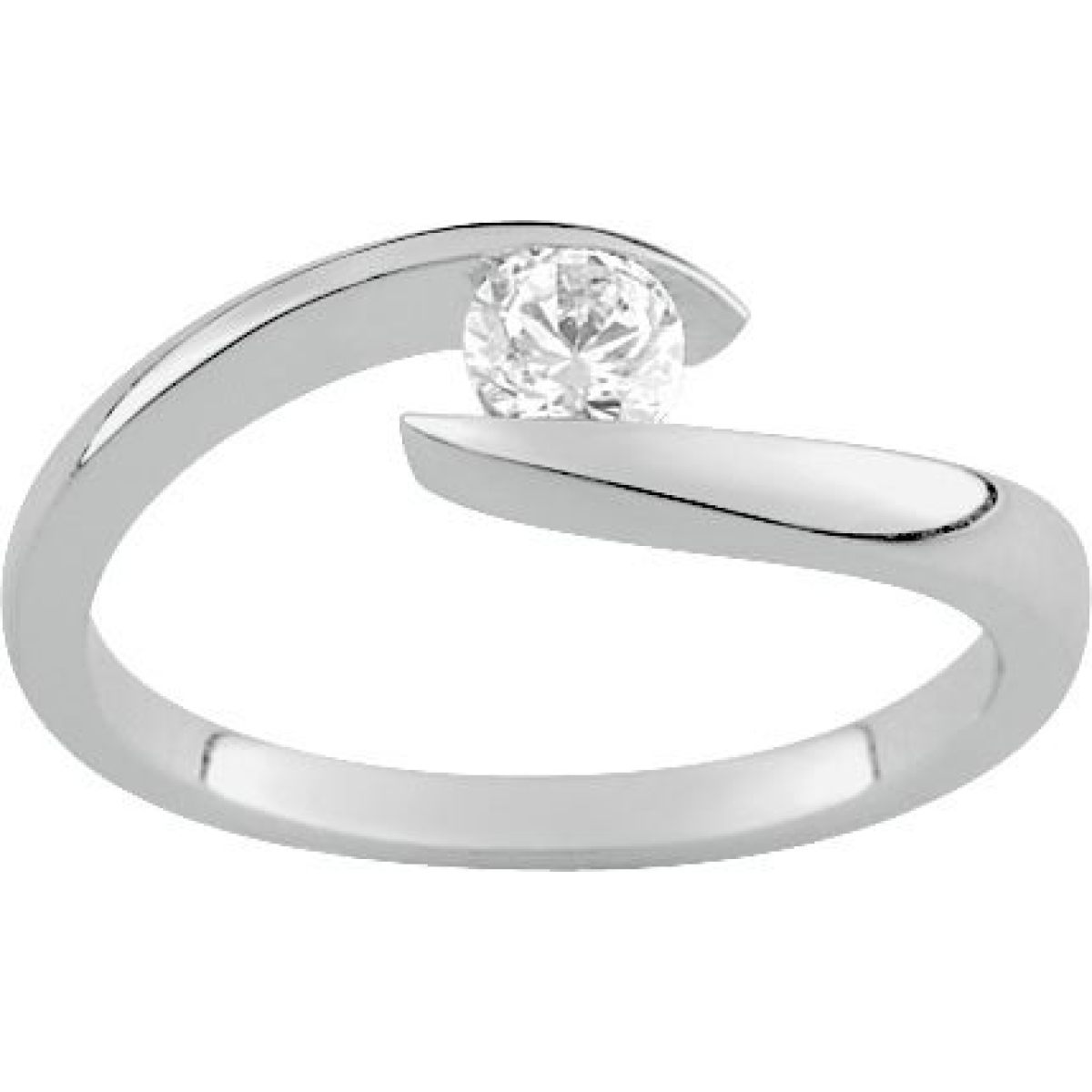 Bague  Argent 925/1000 Oxyde de Zirconium