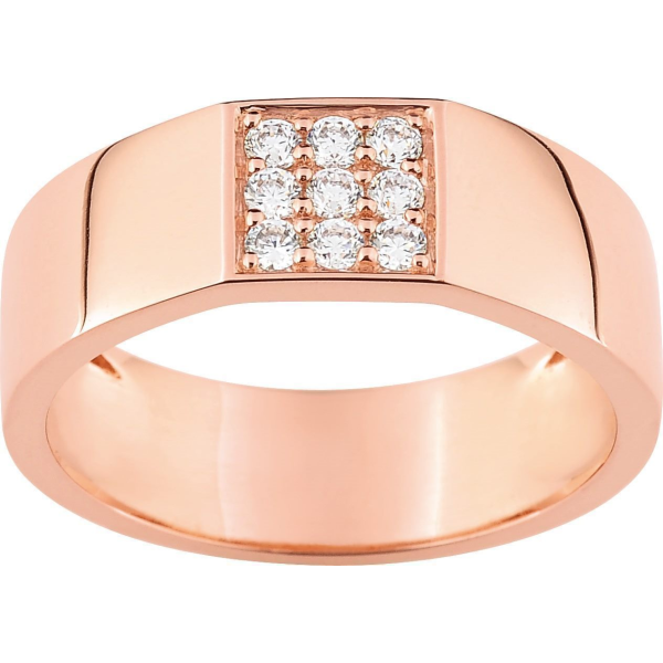 Bague  Plaqué Or Oxyde de Zirconium