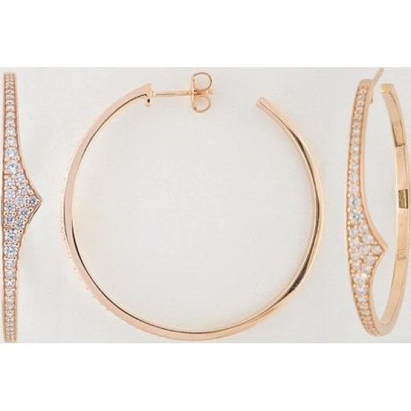 Boucles d'Oreilles  Plaqué Or Oxyde de Zirconium