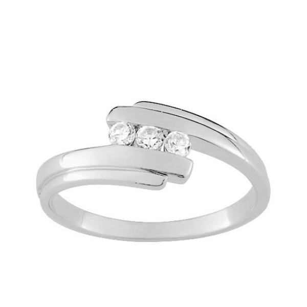 Bague  Argent 925/1000 Oxyde de Zirconium