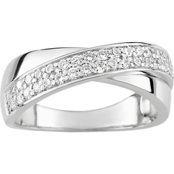 Bague  Argent 925/1000 Oxyde de Zirconium