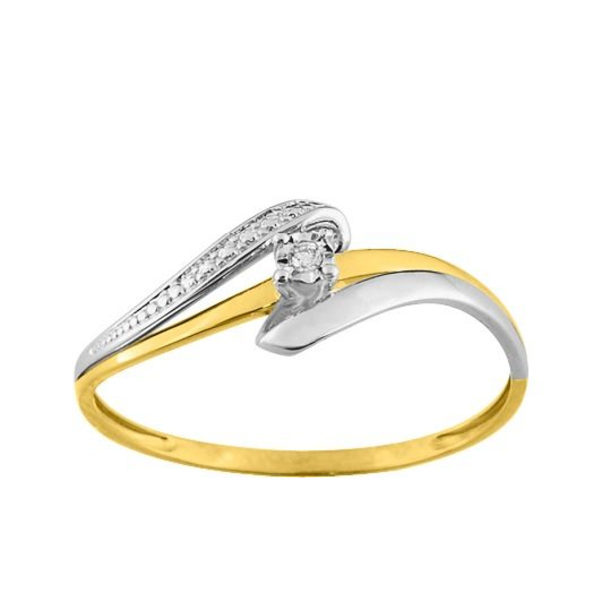Bague  Or 375/1000 Diamant
