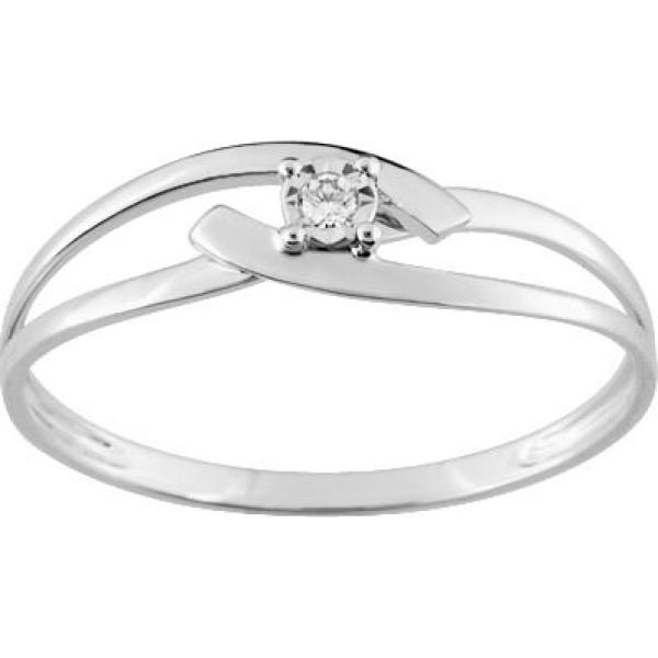 Bague  Or 375/1000 Diamant