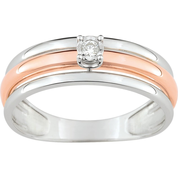 Bague  Or 375/1000 Diamant