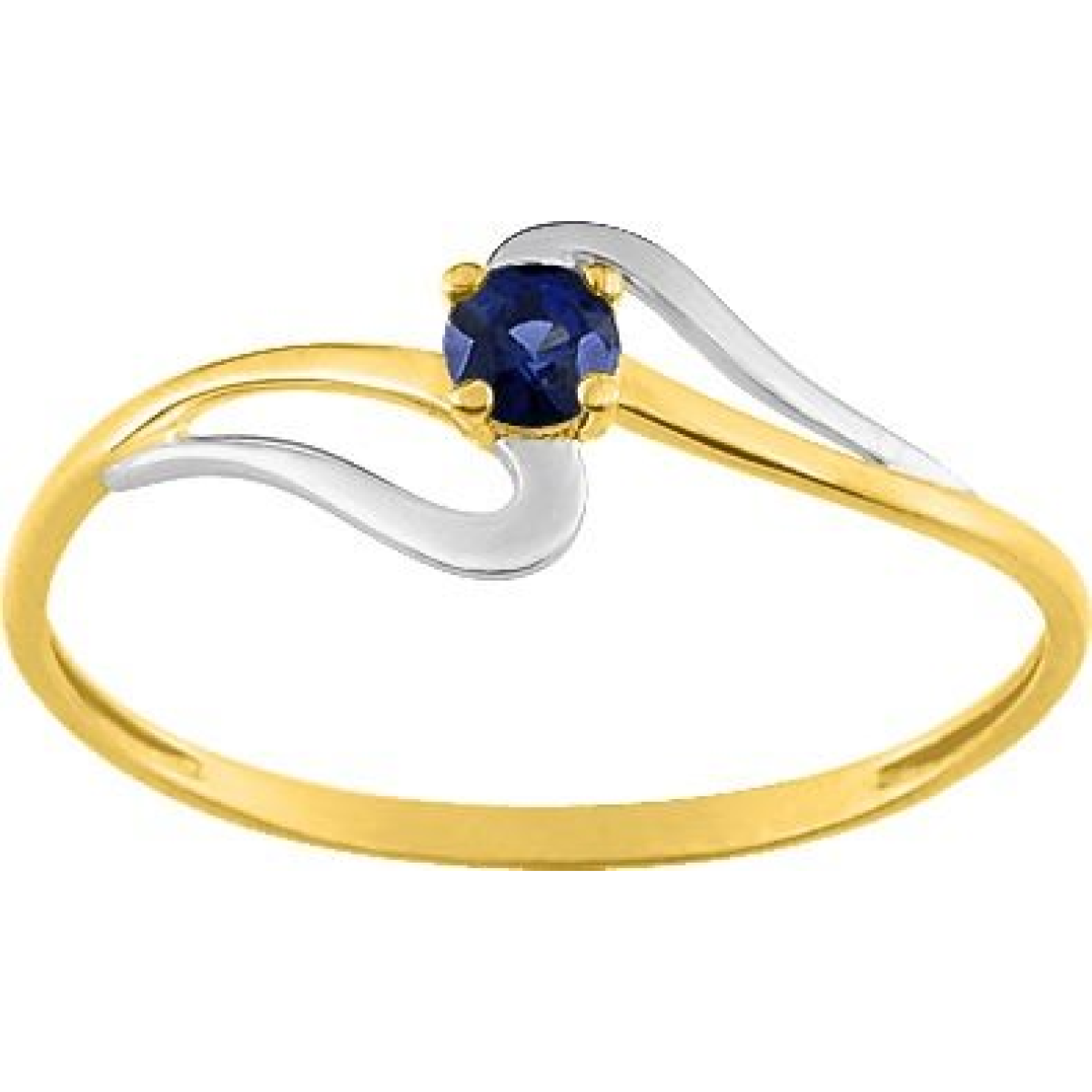 Bague  Or 375/1000 Saphir