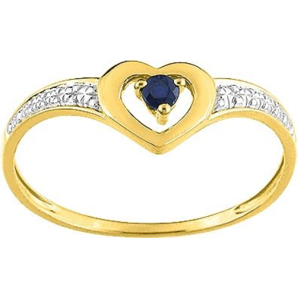 Bague  Or 375/1000 Saphir
