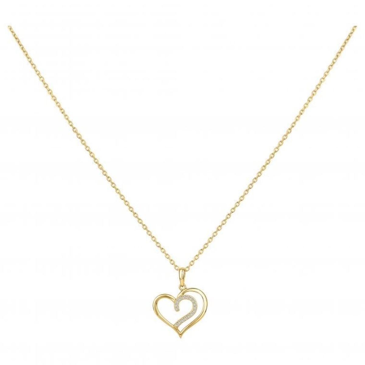 Collier  Plaqué Or Oxyde de Zirconium