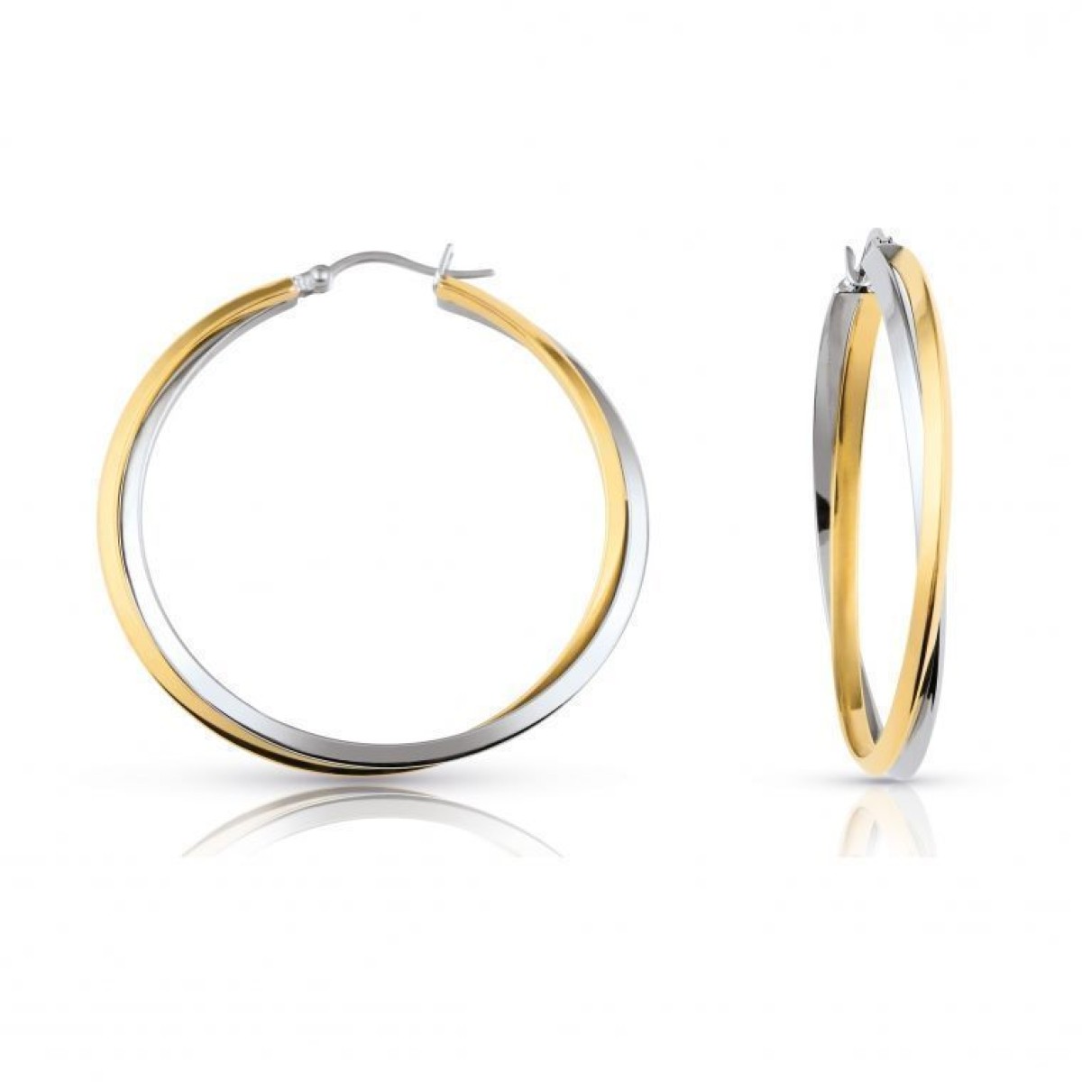 Boucles d'Oreilles  Acier