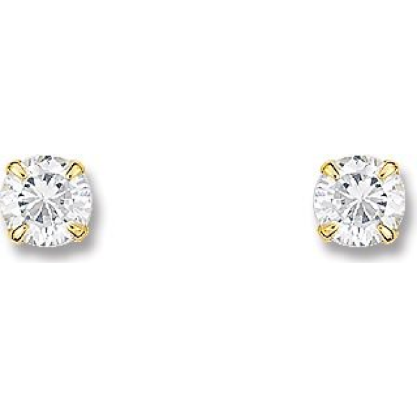 Boucles d'Oreilles  Or 750/1000 Oxyde de Zirconium