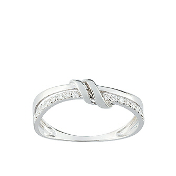 Bague  Or 375/1000 Oxyde de Zirconium