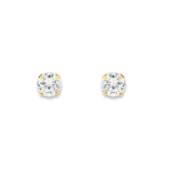 Boucles d'Oreilles  Or 375/1000 Oxyde de Zirconium