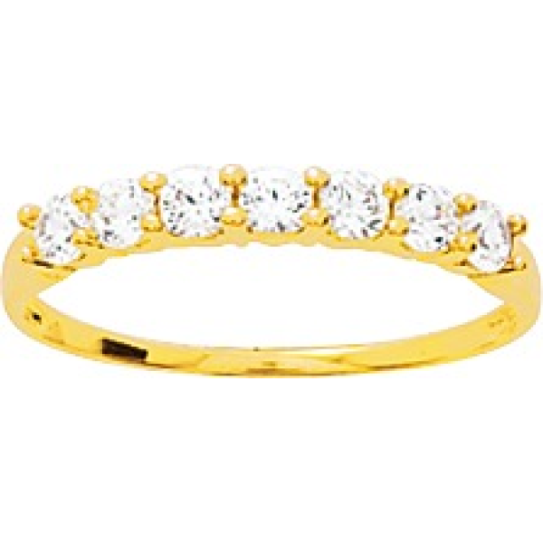 Bague  Or 375/1000 Oxyde de Zirconium
