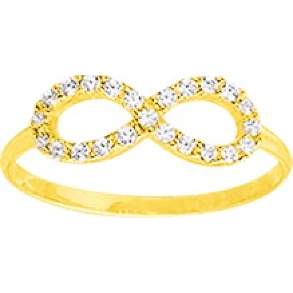Bague  Or 375/1000 Oxyde de Zirconium