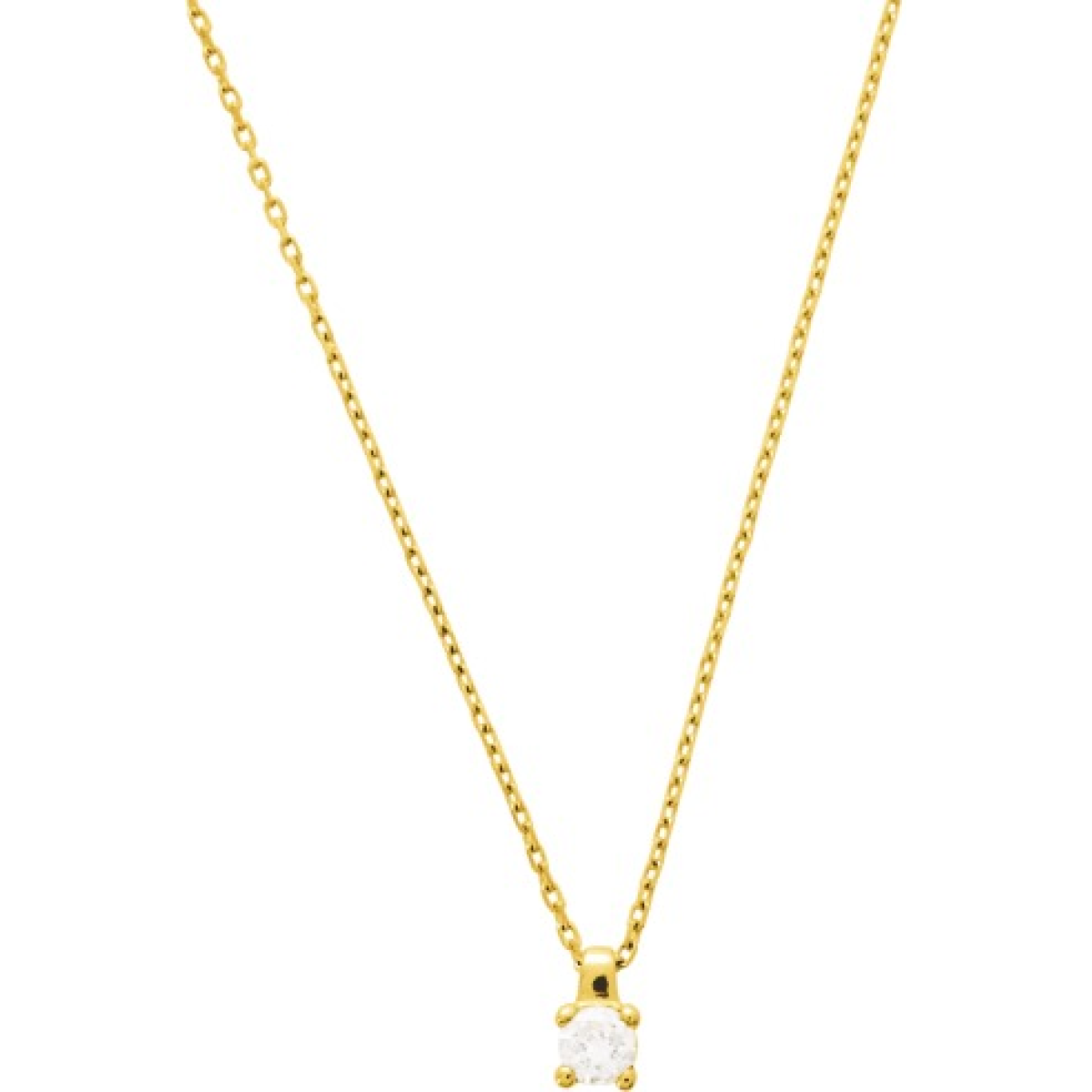 Collier  Or 375/1000 Oxyde de Zirconium