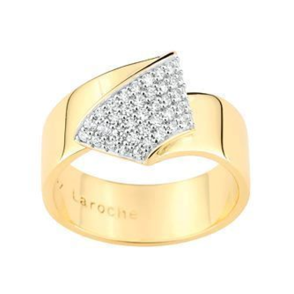 Bague  Plaqué Or Oxyde de Zirconium