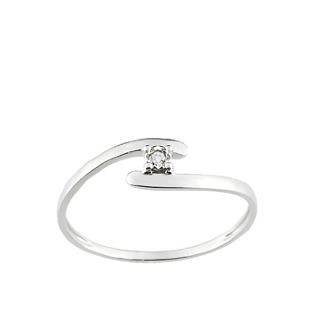 Bague  Or 375/1000 Diamant