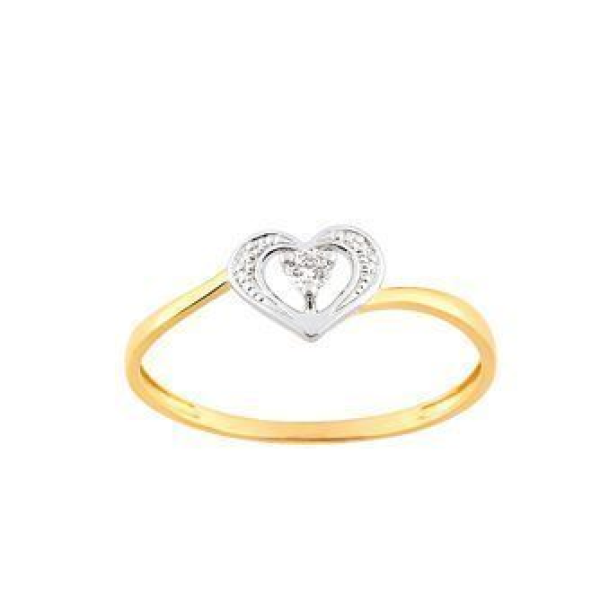 Bague  Or 375/1000 Oxyde de Zirconium