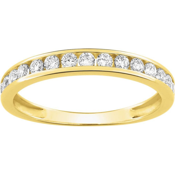 Bague  Or 375/1000 Oxyde de Zirconium
