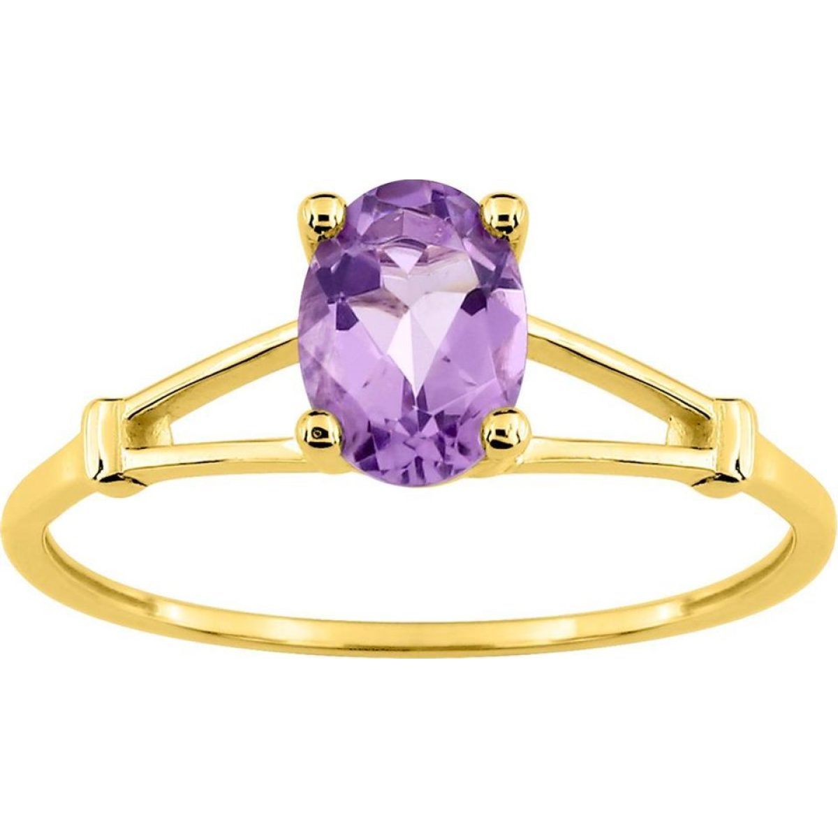 Bague  Or 375/1000 Améthyste