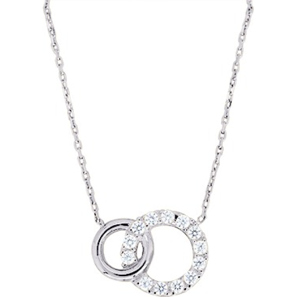 Collier  Or 375/1000 Oxyde de Zirconium