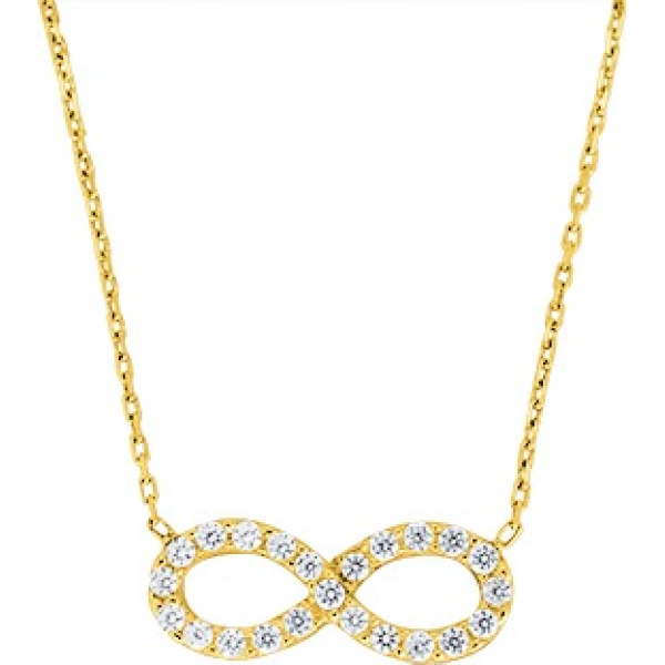 Collier  Or 375/1000 Oxyde de Zirconium