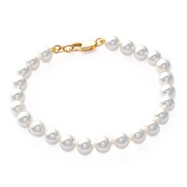 Bracelet  Plaqué Or Perles d'Imitations