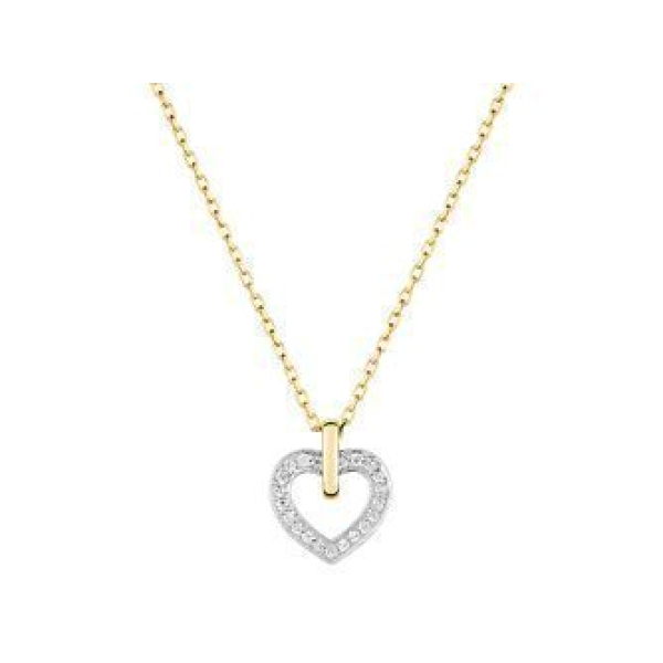 Collier  Or 375/1000 Oxyde de Zirconium