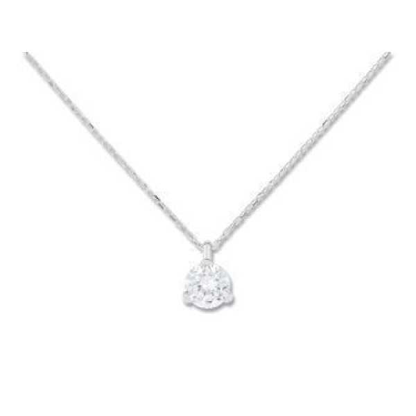 Collier  Or 375/1000 Oxyde de Zirconium