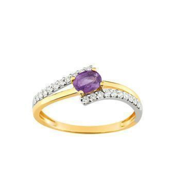Bague  Or 375/1000 Améthyste