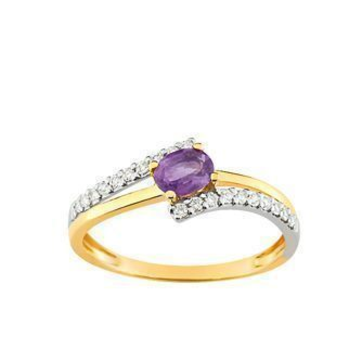 Bague  Or 375/1000 Améthyste