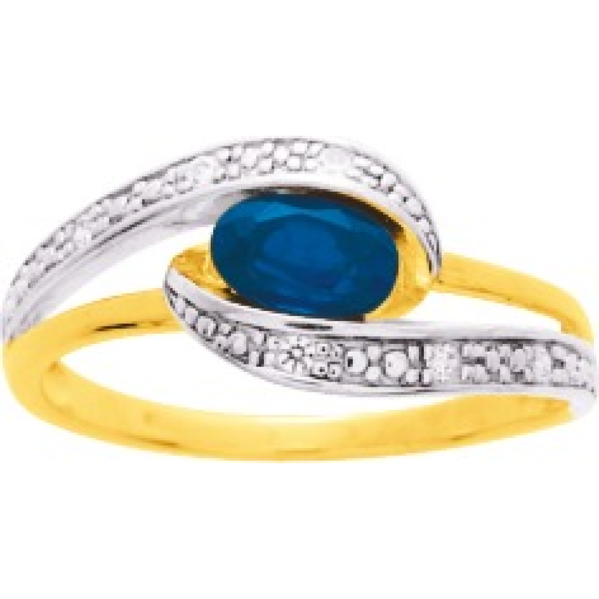 Bague  Plaqué Or Oxyde de Zirconium