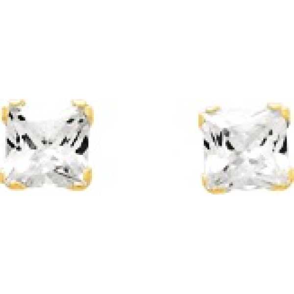 Boucles d'Oreilles  Or 375/1000 Oxyde de Zirconium