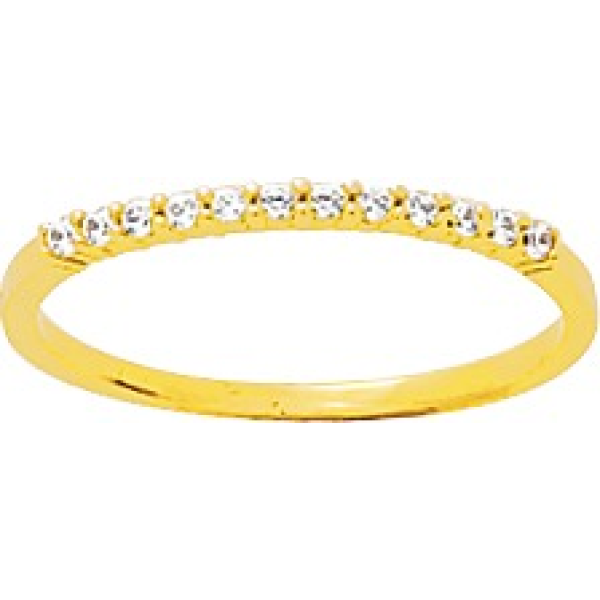 Bague  Or 375/1000 Oxyde de Zirconium