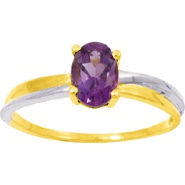 Bague  Or 375/1000 Améthyste