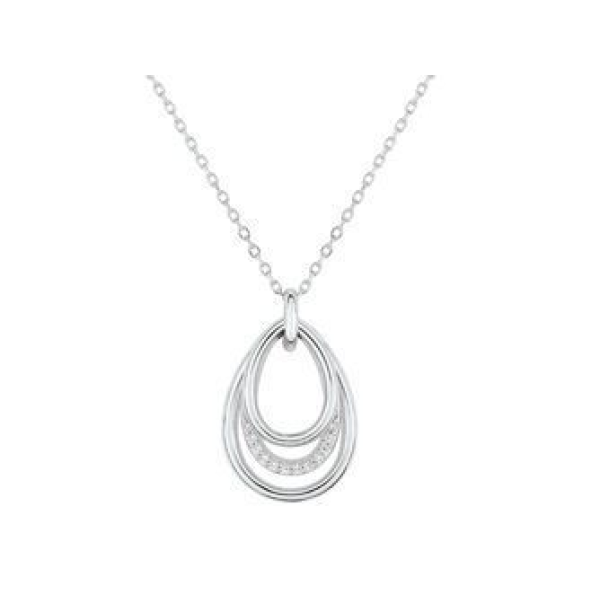Collier  Or 375/1000 Oxyde de Zirconium