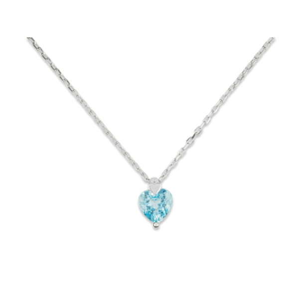 Collier  Or 375/1000 Topaze bleue traitée