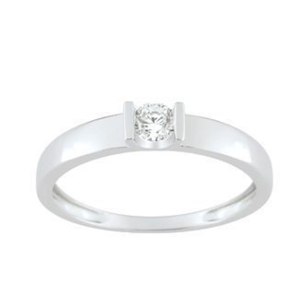 Bague  Or 375/1000 Oxyde de Zirconium