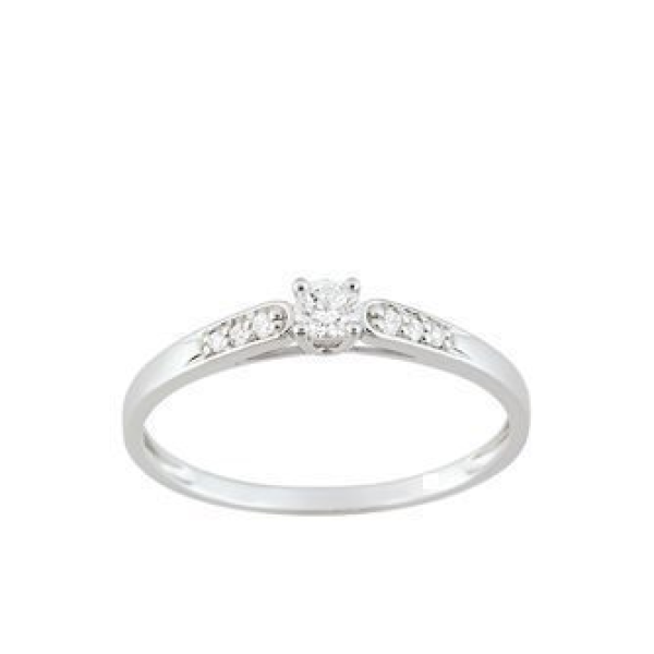 Bague  Or 375/1000 Oxyde de Zirconium