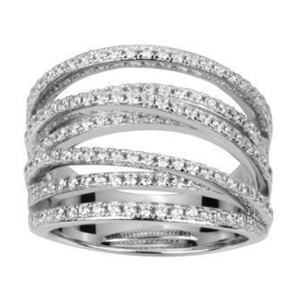 Bague  Argent 925/1000 Oxyde de Zirconium