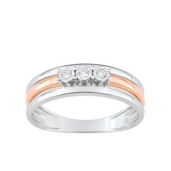 Bague  Or 375/1000 Diamant