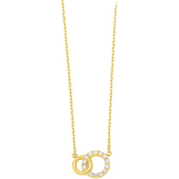 Collier  Plaqué Or Oxyde de Zirconium