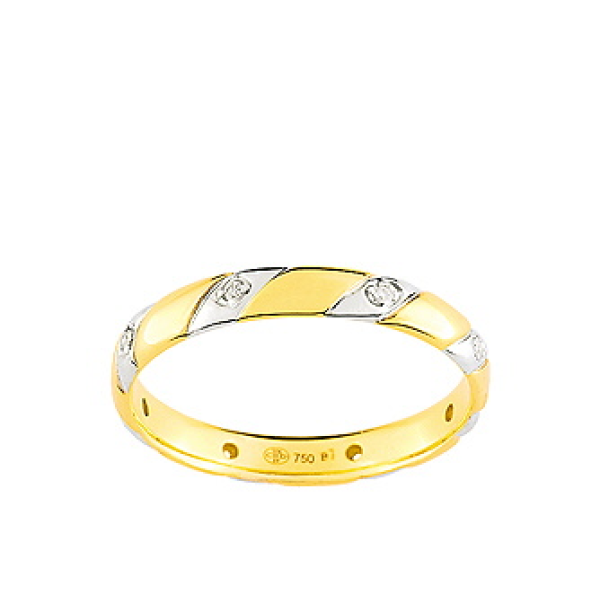 Alliance  Or 750/1000 Diamant