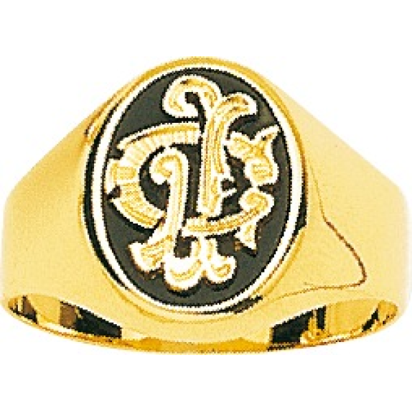 Chevalière  Or 750/1000 Onyx