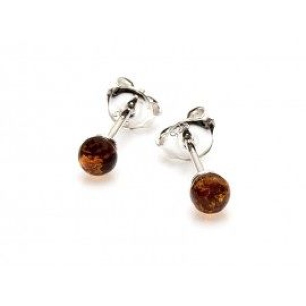 Boucles d'Oreilles  Argent 925/1000 Ambre