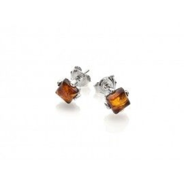 Boucles d'Oreilles  Argent 925/1000 Ambre