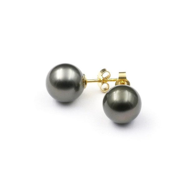 Boucles d'Oreilles  Or 750/1000 Perle de Tahiti